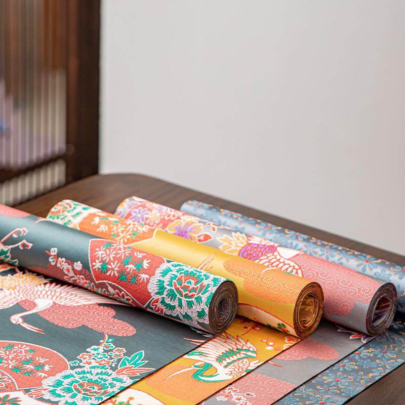 织锦缎仙鹤防水茶席双面桌旗主人垫新中式绸缎提花干泡茶盘垫茶垫,淘宝优惠券,粉丝福利购,淘宝优惠卷