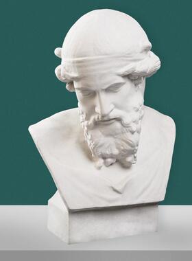 石膏像哲学家柏拉图人物雕塑摆件素描头像美术教具石膏模型写生