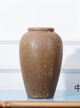 景德镇陶瓷落地花瓶中式插花富贵竹摆件玄关水培盆栽古陶罐花盆