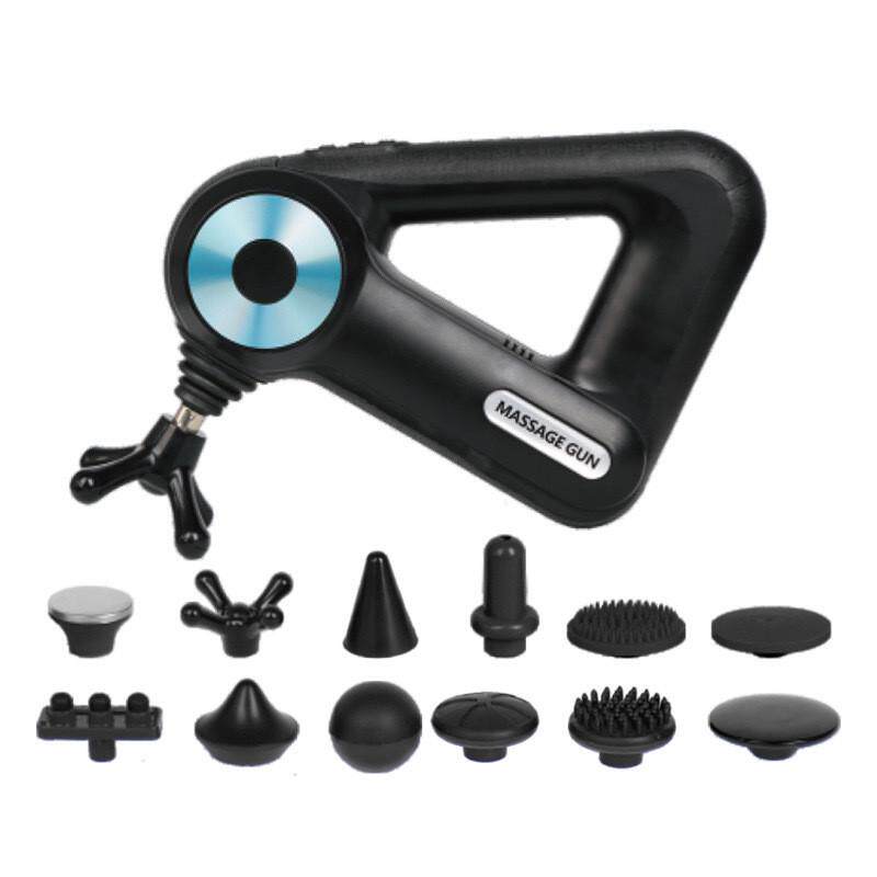 8890三角筋膜枪 十二种头充电跨境按摩枪电动肌肉放松健身按摩器,淘宝优惠券,粉丝福利购,淘宝优惠卷