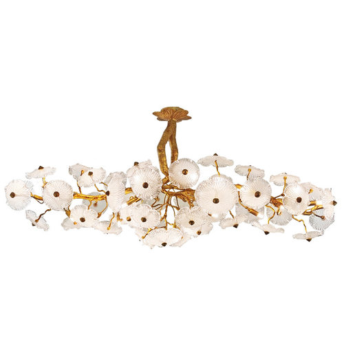 全铜现代轻奢客厅水晶灯荷叶别墅中国风创意大气高档吧台餐厅吊灯 - 图3