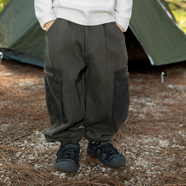 米修叻男童加绒裤子冬装时尚工装裤休闲大口袋冬季儿童一体绒秋冬,淘宝优惠券,粉丝福利购,淘宝优惠卷