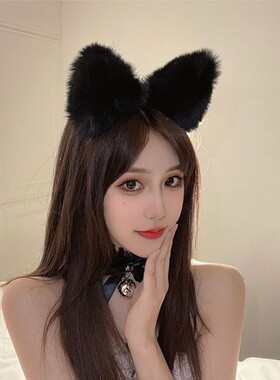 网红猫耳毛毛发箍狐狸兽耳头饰头箍性感可爱少女发饰日韩cos女仆