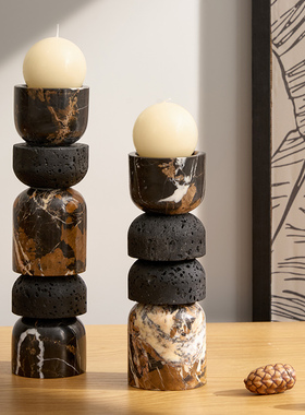 法式小众风小摆件复古艺术烛台