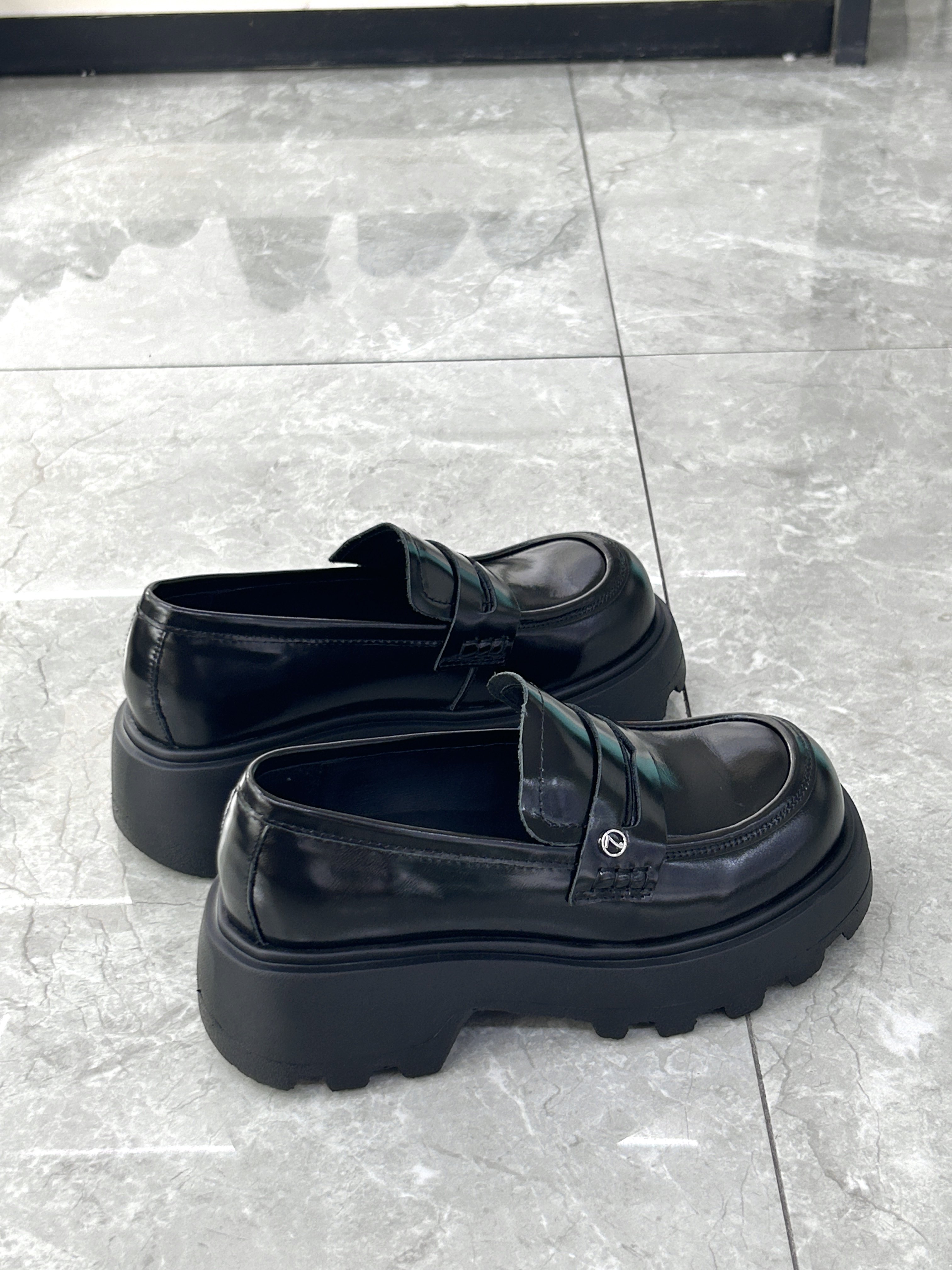 赛美诗2025年新款厚底乐福鞋女百搭增高休闲英伦风小皮鞋单鞋女,淘宝优惠券,粉丝福利购,淘宝优惠卷