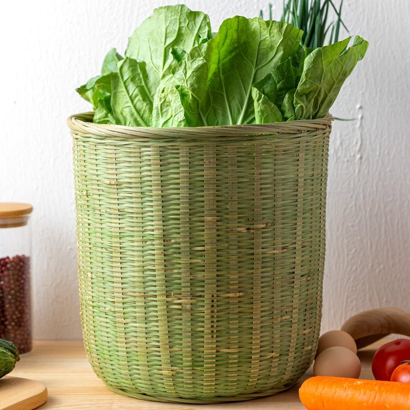 竹背篓手编 厨房竹篮家用竹编竹制品鸡蛋筐直桶收蜂笼竹编收纳筐,淘宝优惠券,粉丝福利购,淘宝优惠卷