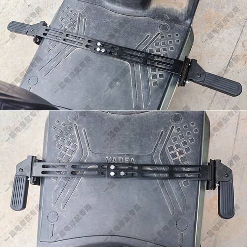 脚踏脚放脚电瓶车外卖电动车脚蹬加宽脚脚踏板搁车前踩前可折叠 - 图3