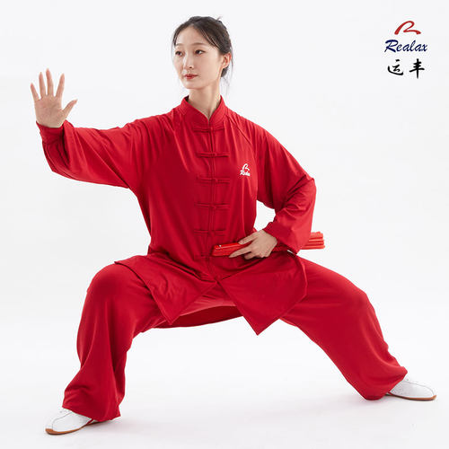 运丰加绒保暖牛奶丝太极服女秋冬季男太极拳中老年练功服八段锦 - 图2