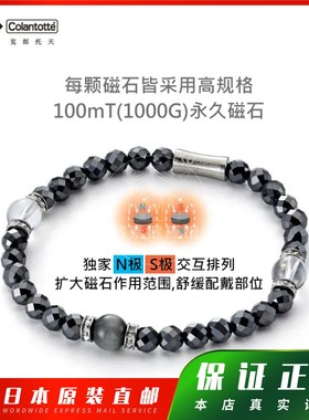 日本代购克郎托天LOOP LUCE α多切面裸磁石手环cu进xue循包邮