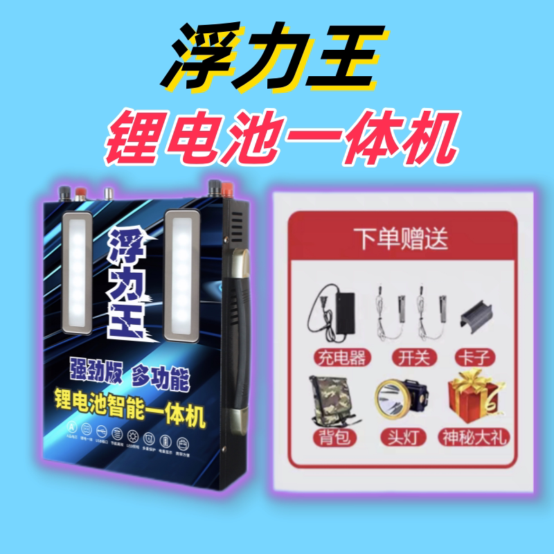 正品浮力王锂电池一体机大功率整套户外逆变多功能新能源电瓶
