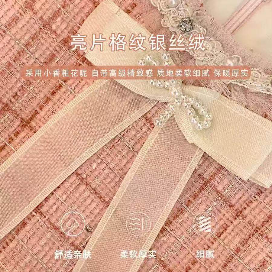 女童小香风公主裙秋冬背心裙小童2025新款高端周岁礼服女宝宝裙子,淘宝优惠券,粉丝福利购,淘宝优惠卷