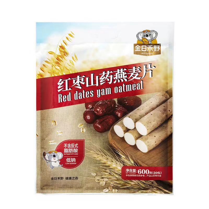 金日禾野红枣山药燕麦片600g独立小包免煮即食早餐代餐营养饮品,淘宝优惠券,粉丝福利购,淘宝优惠卷