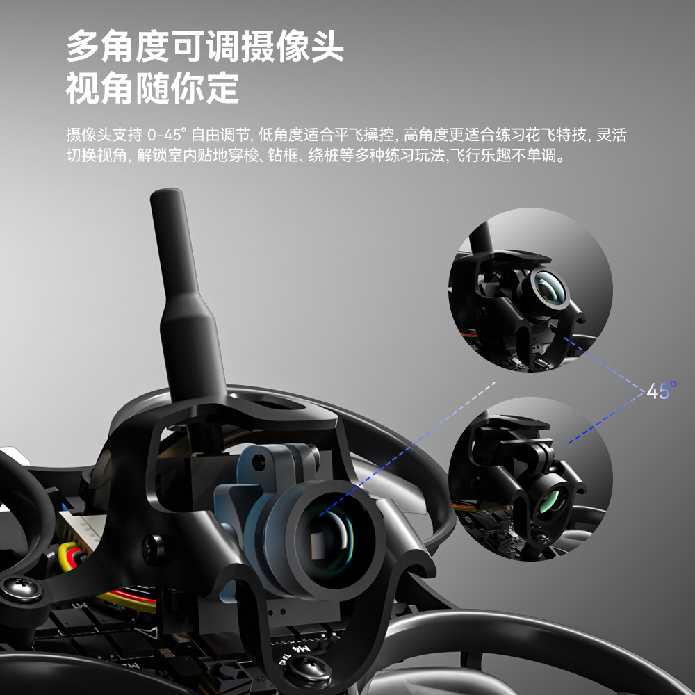 iFlight翼飞 Defender 12 5.8G模拟 小尺寸室内FPV Drone穿越机 - 图3