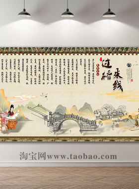 云南过桥米线海报贴纸贴画