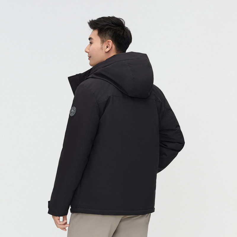 波司登爆款冬季男士羽绒服连帽外套短款渐变色休闲加厚保暖