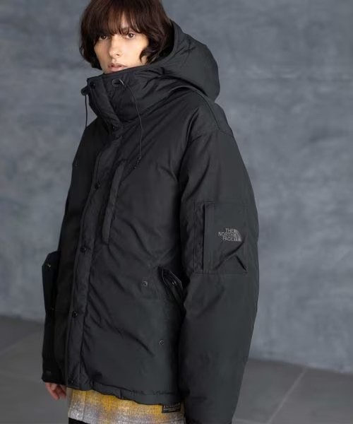 TNF× monkey time 65/35 SRT/DWN 23AW联名北面紫标连帽羽绒服-图0