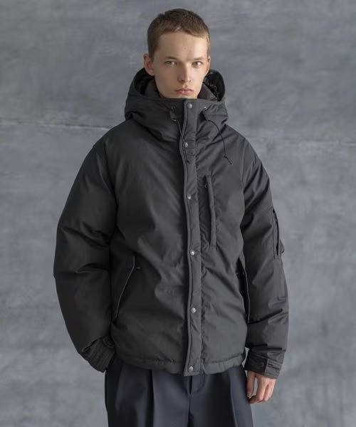 TNF× monkey time 65/35 SRT/DWN 23AW联名北面紫标连帽羽绒服-图3