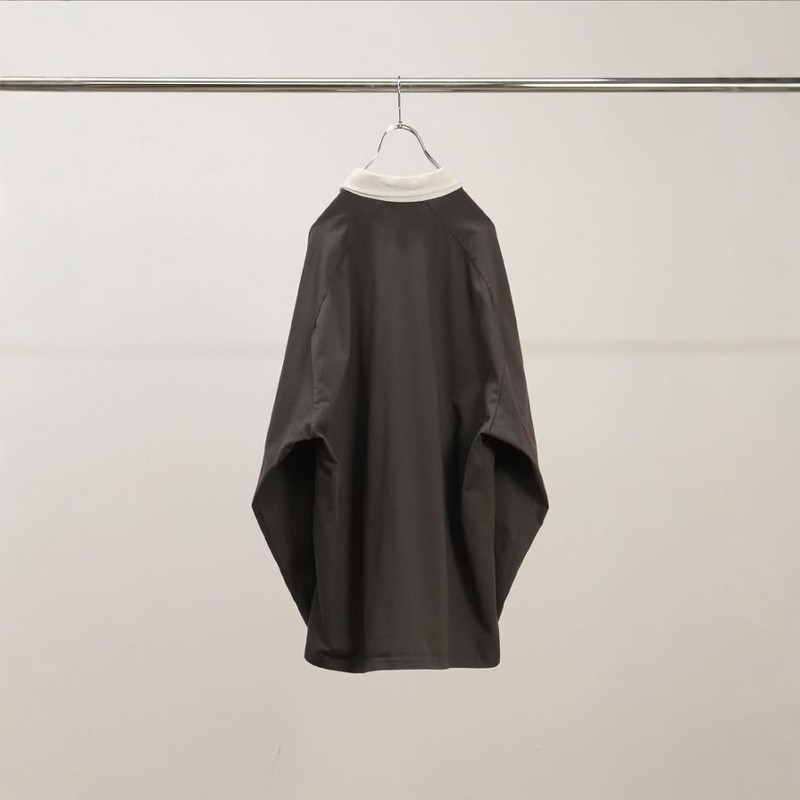 ANCELLM TWO-TONE RUGBY SHIRT 26SS 复古撞色领橄榄球长袖衬衫,淘宝优惠券,粉丝福利购,淘宝优惠卷