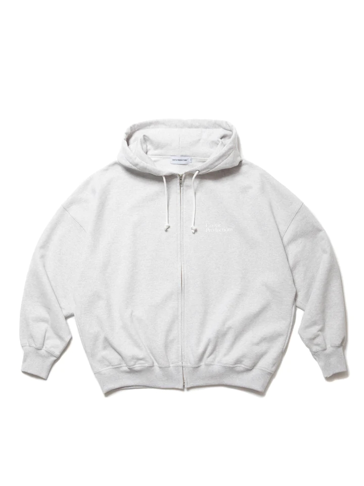 COOTIE OPEN END YARN PLAIN SWEAT HOODIE 24SS印花宽松拉链帽衫 - 图2