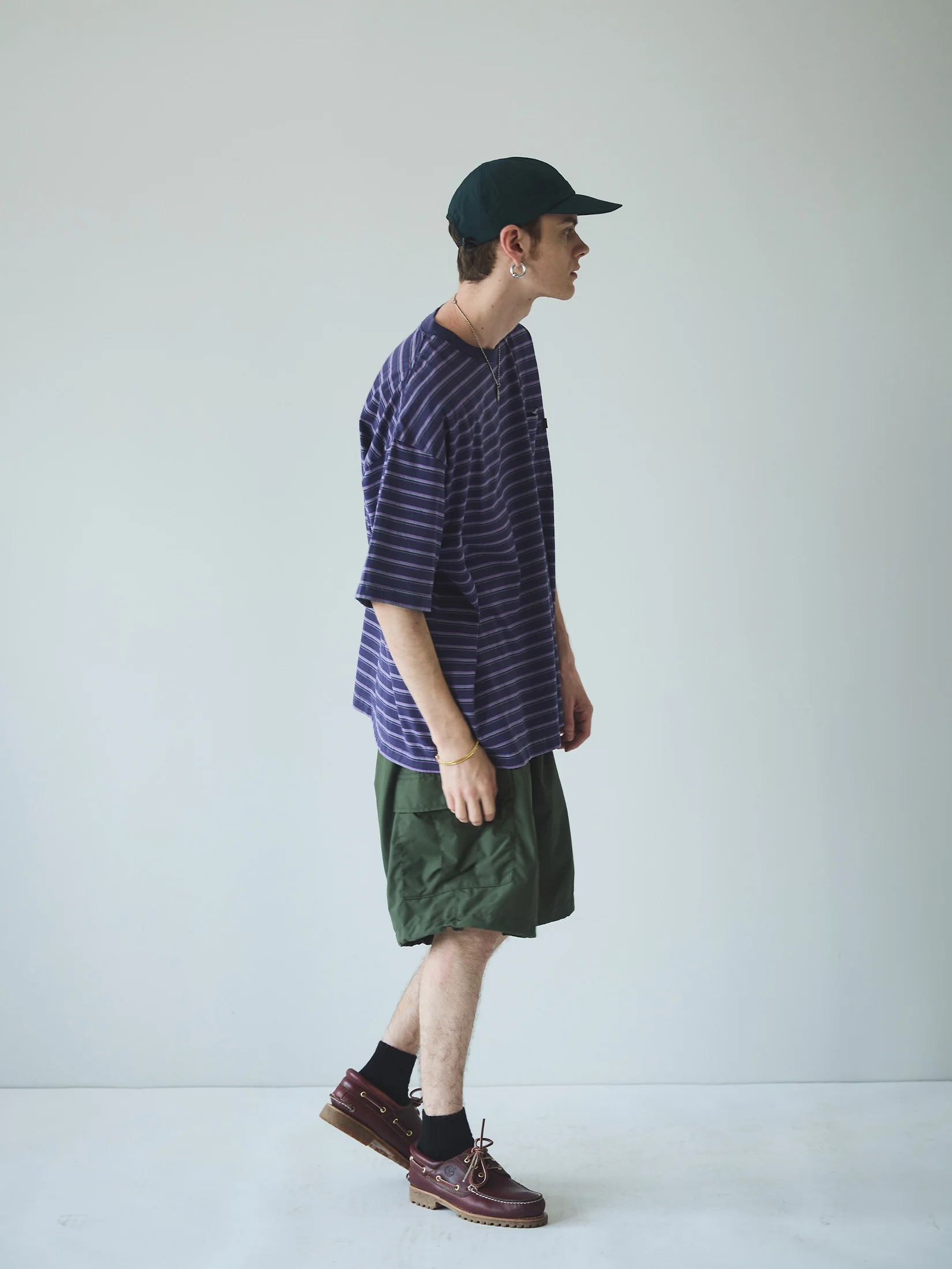 SEDAN ALL PURPOSE STRIPED S/S POCKET TEE 24SS条纹口袋短袖T恤-图2