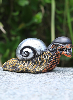 创意毒液邪恶蜗牛摆件手办装饰品变异蜗牛创新邪恶搞怪模型礼物