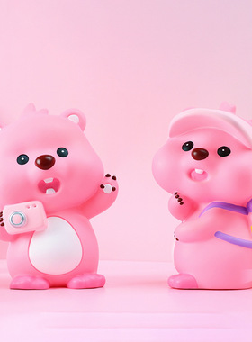 可爱梦幻小奶龙存钱罐储蓄罐搪胶摆件少女心男女孩存钱罐防摔礼品