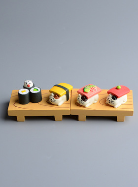 日式zakka寿司店猫咪食玩摆件ins可爱少女心治愈系微缩桌面小礼品