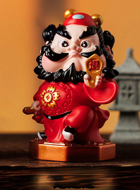 钟馗桌面小摆件办公室工位情绪稳定神器治愈解压送女生礼物财神爷