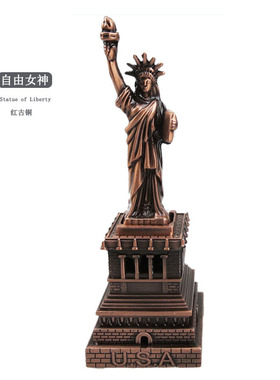 美国纽约自由女神雕像树脂雕塑大尺寸摆件书桌装饰品旅游纪念品