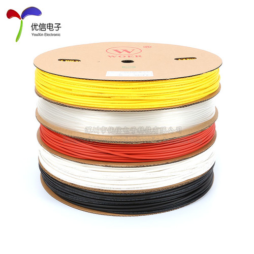 原装WOER 优质无卤环保热缩管  Φ0.6/0.8/1/2/2/3--30MM 黑色1米 - 图3