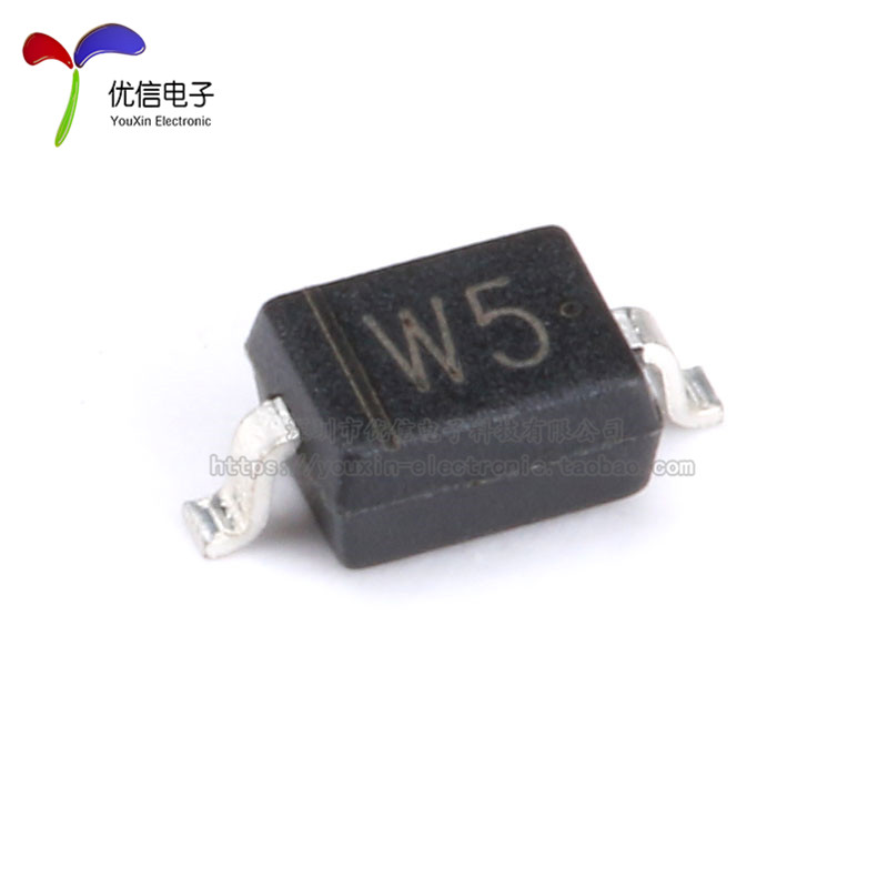 原装正品 BAT60B 丝印W5 SOD-323 10V/3A 贴片肖特基二极管 10只 - 图0