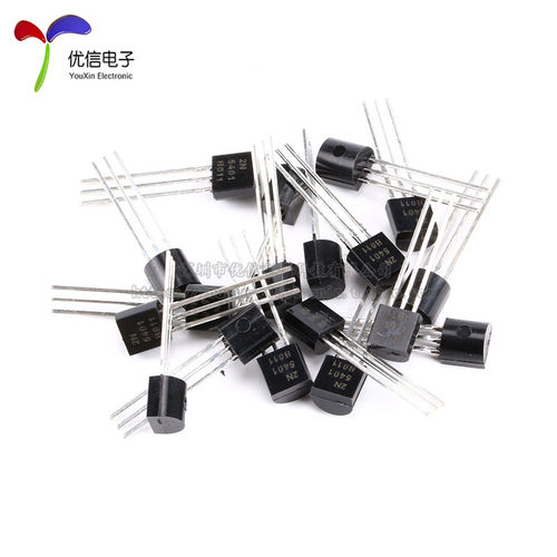 原装正品 2N5401 TO-92 PNP晶体管150V/0.6A直插三极管铜脚 20只 - 图1