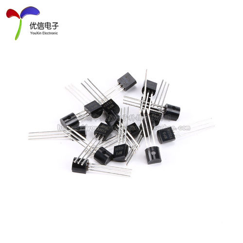 原装正品 MPS2222A TO-92 NPN 40V/0.6A 直插三极管 铜脚（20只） - 图1