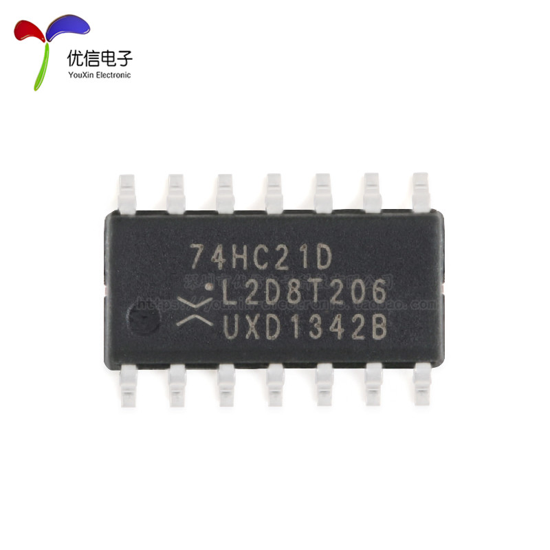 原装正品 74HC21D,653 SOIC-14 两路4输入与门 贴片逻辑芯片 - 图0