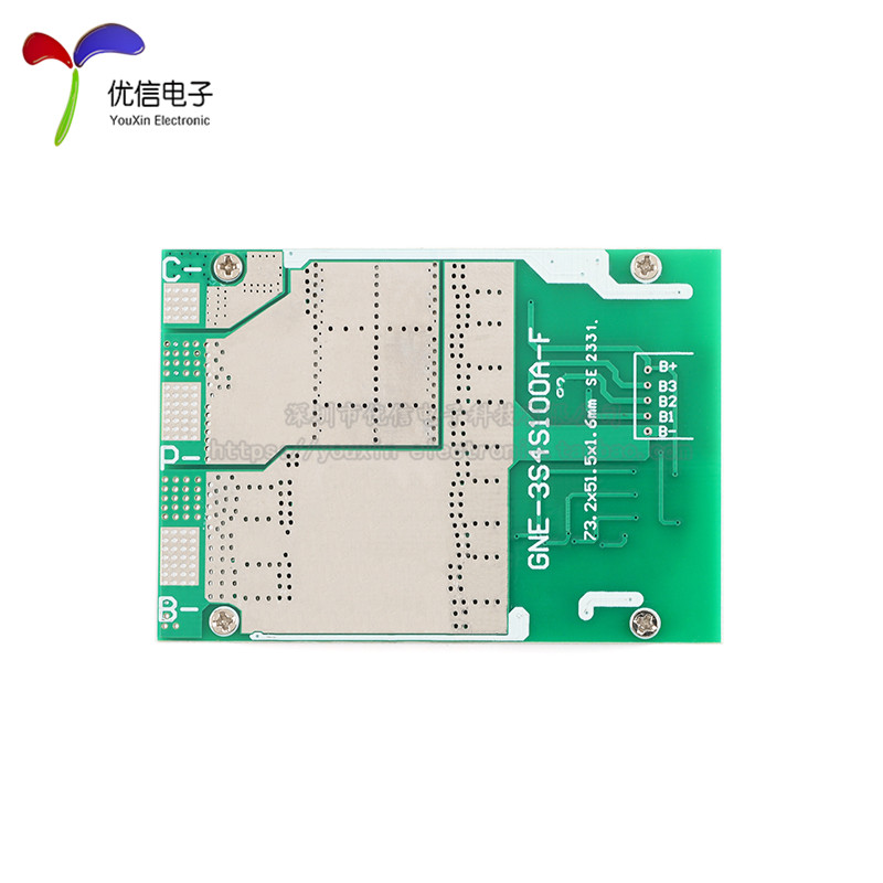 3串锂电池保护板11.1V12.6V100A带均衡分口过充过放短路过流保护 - 图3