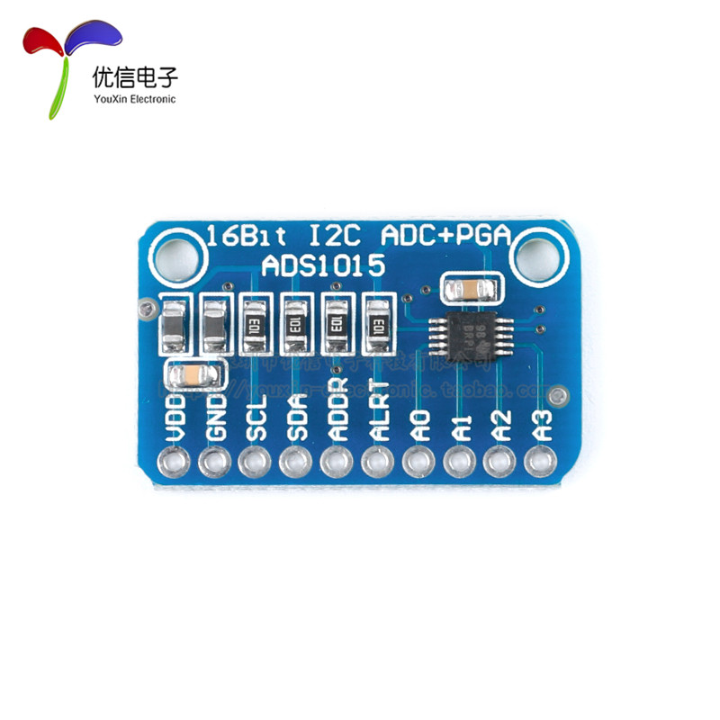 【优信电子】ADS1015 超小型 12位 精密模数转换器ADC 开发板模块 - 图1