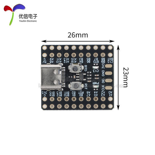 STM32F103C8T6/C6T6_mini开发板 CH340 ARM 32位MCU系统板核心板 - 图3