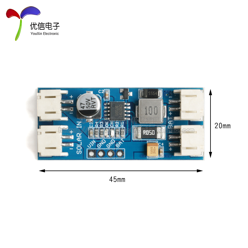 1串3.7V 4.2V锂电池 CN3791  MPPT太阳能控制器充电板 6V 9V 12V - 图3