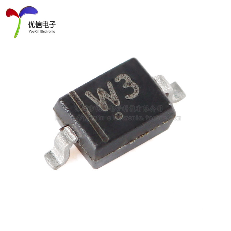 原装正品 BZT52C3V3S W3 SOD-323 3.3V 200mW稳压二极管（20只） - 图2