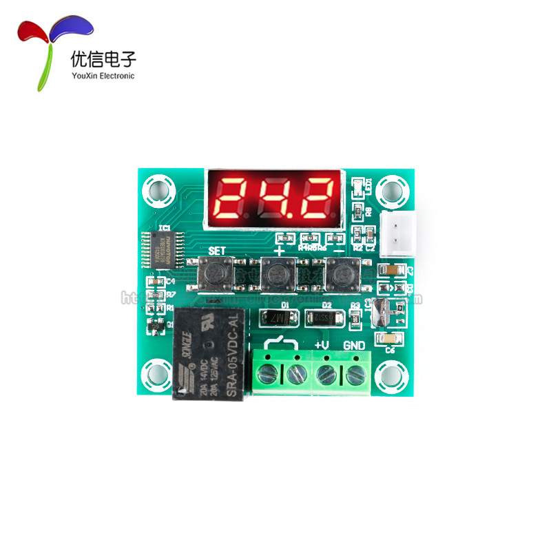 5V/12V/220V红光数字温控器高精度数显温度控制器模块制冷加热 - 图1