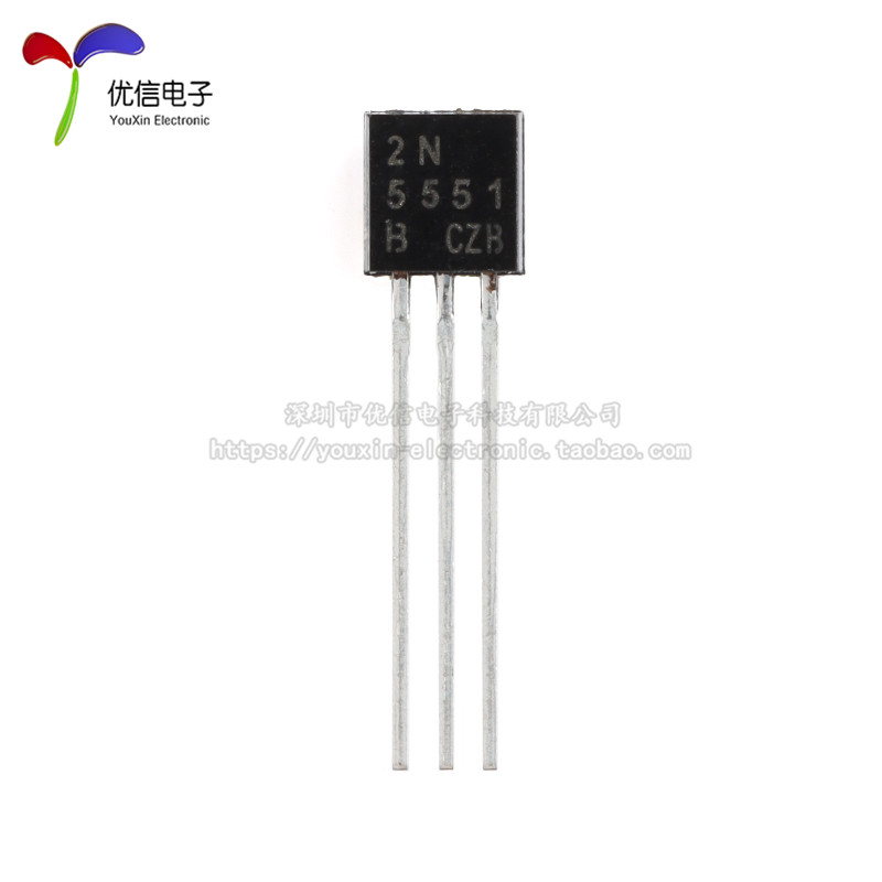 原装正品 2N5551 TO-92 NPN160V/0.6A直插三极管铜脚 20只 - 图3