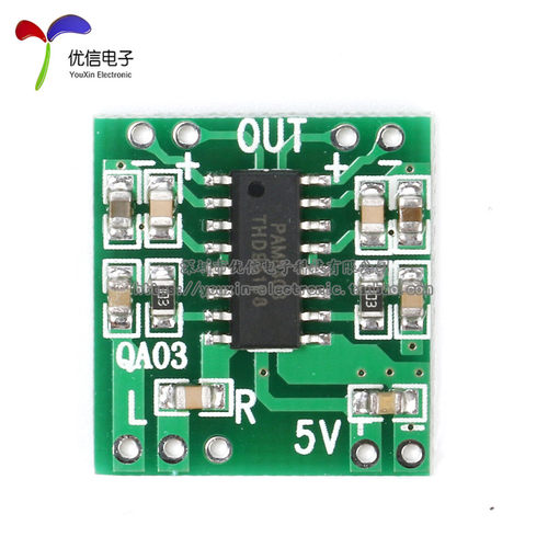 【优信电子】超微型数字功放板 2*3W D类 数字功放板  2.5～5V - 图1