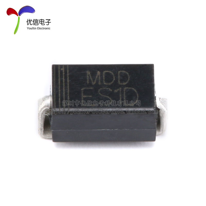 原装正品 ES1D SMA(DO-214AC) 1A/200V 贴片快恢复二极管(10只) - 图1