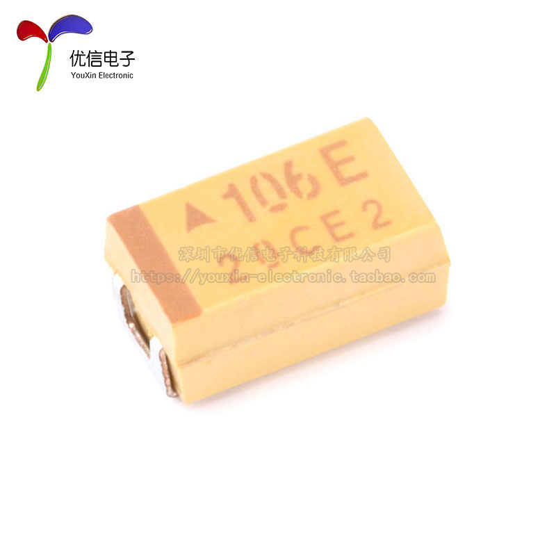 原装正品 贴片钽电容 6032C 25V 10UF ±10% TAJC106K025RNJ - 图0