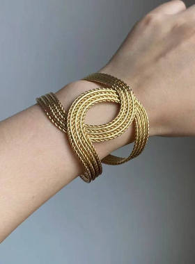 VintageFK编织气质手镯