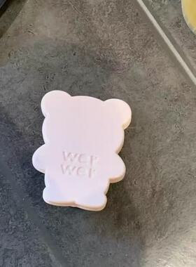 赵露思同款wer琥珀小熊发夹百搭韩系可爱刘海夹醋酸twoi发饰