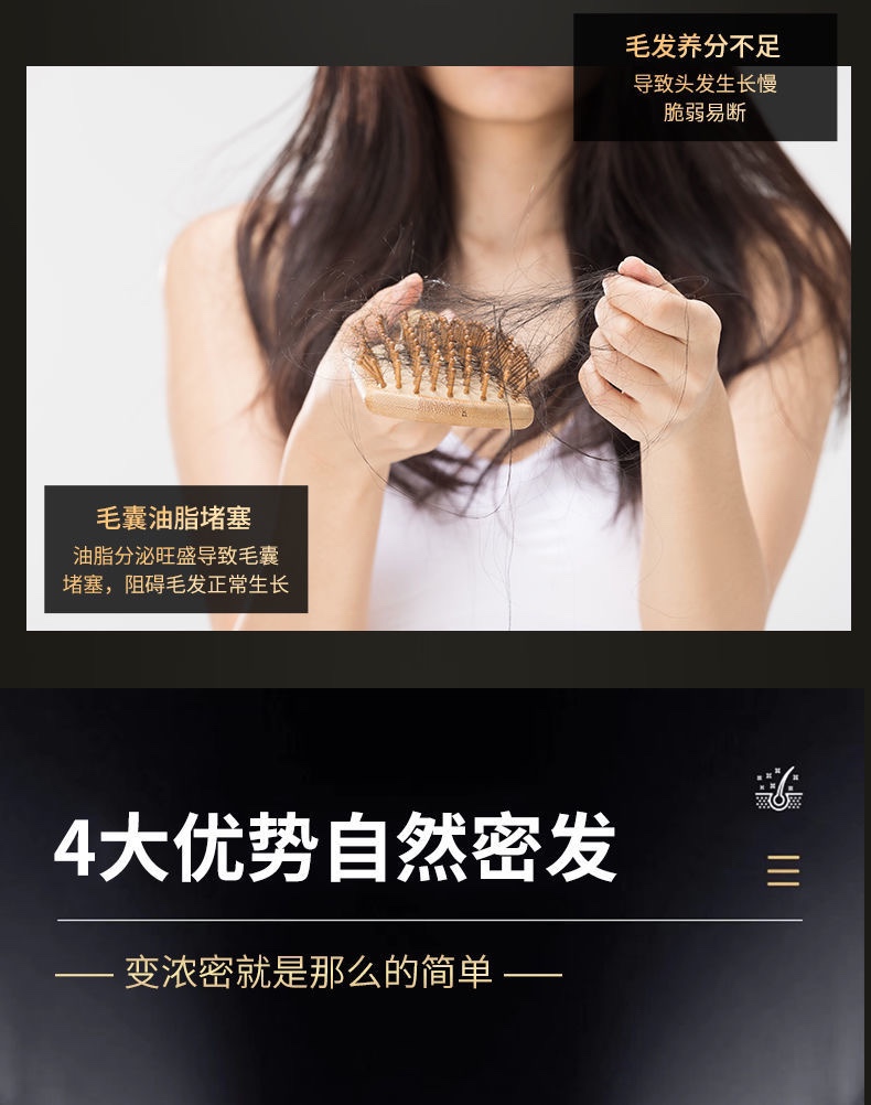 头发纤维发际线增发密发遮发神器增发纤维粉头顶补发假发粉 - 图0