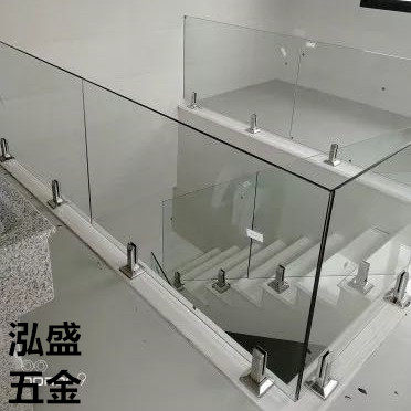 不锈钢游泳池玻璃夹楼梯护拦玻璃固定配件沙滩立柱阳台玻璃夹 - 图2
