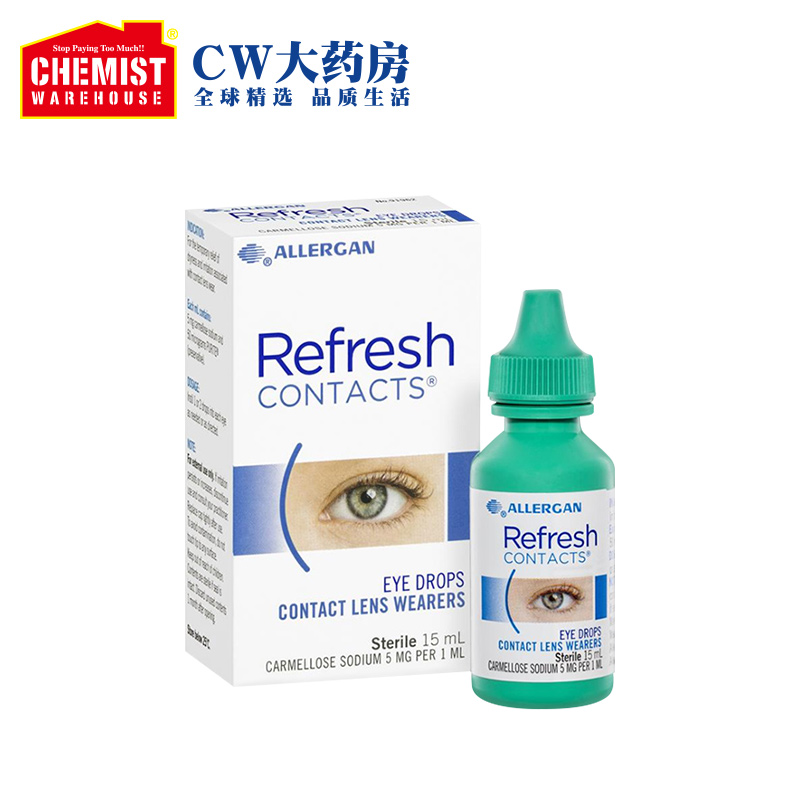 Refresh人工泪滴眼液护眼缓解疲劳干涩症隐形眼镜15mlCW澳洲进口 - 图1