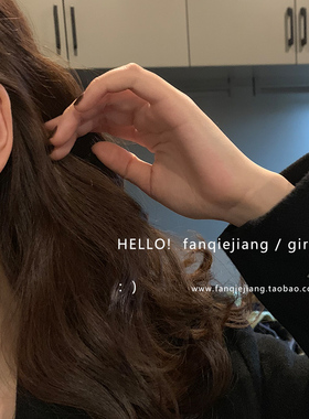 高级感秋冬款复古哑光耳环耳钉女